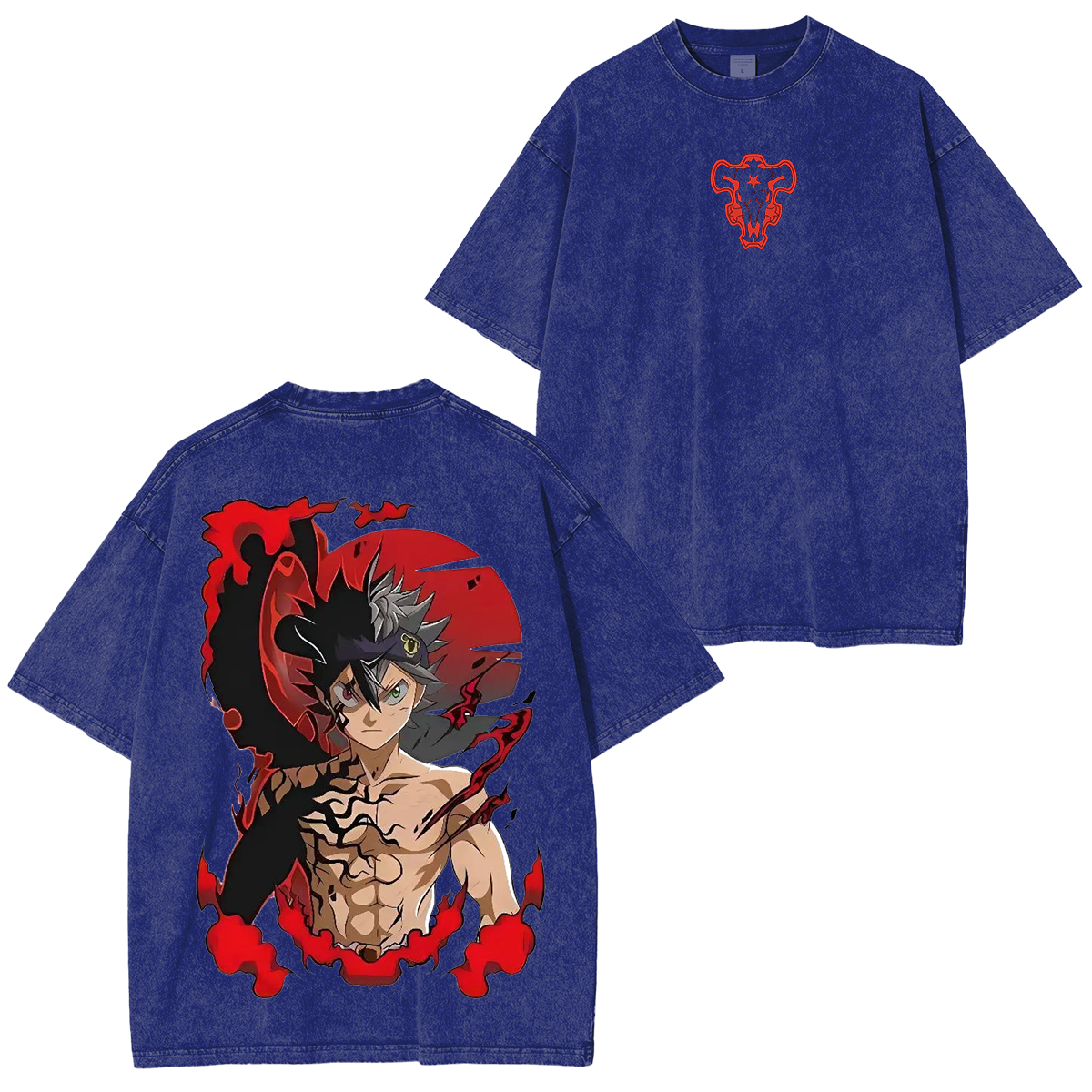 Camiseta Unisex Lavada de Black Clover Anime