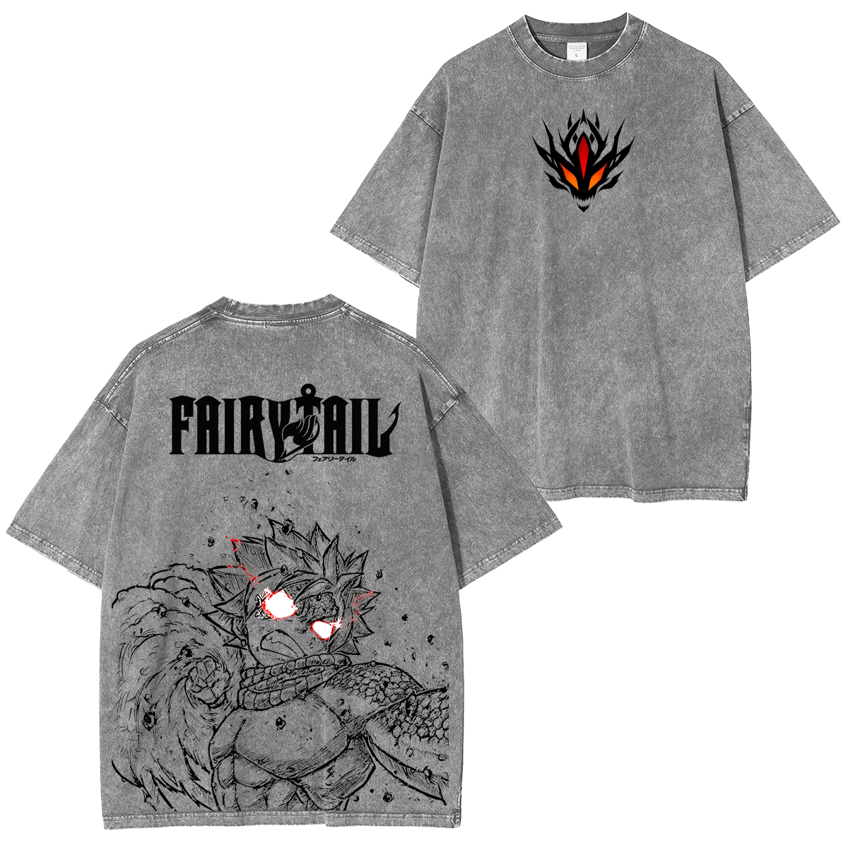 Natsu Dragneel,Fairy Tail Anime Unisex Washed T-Shirt