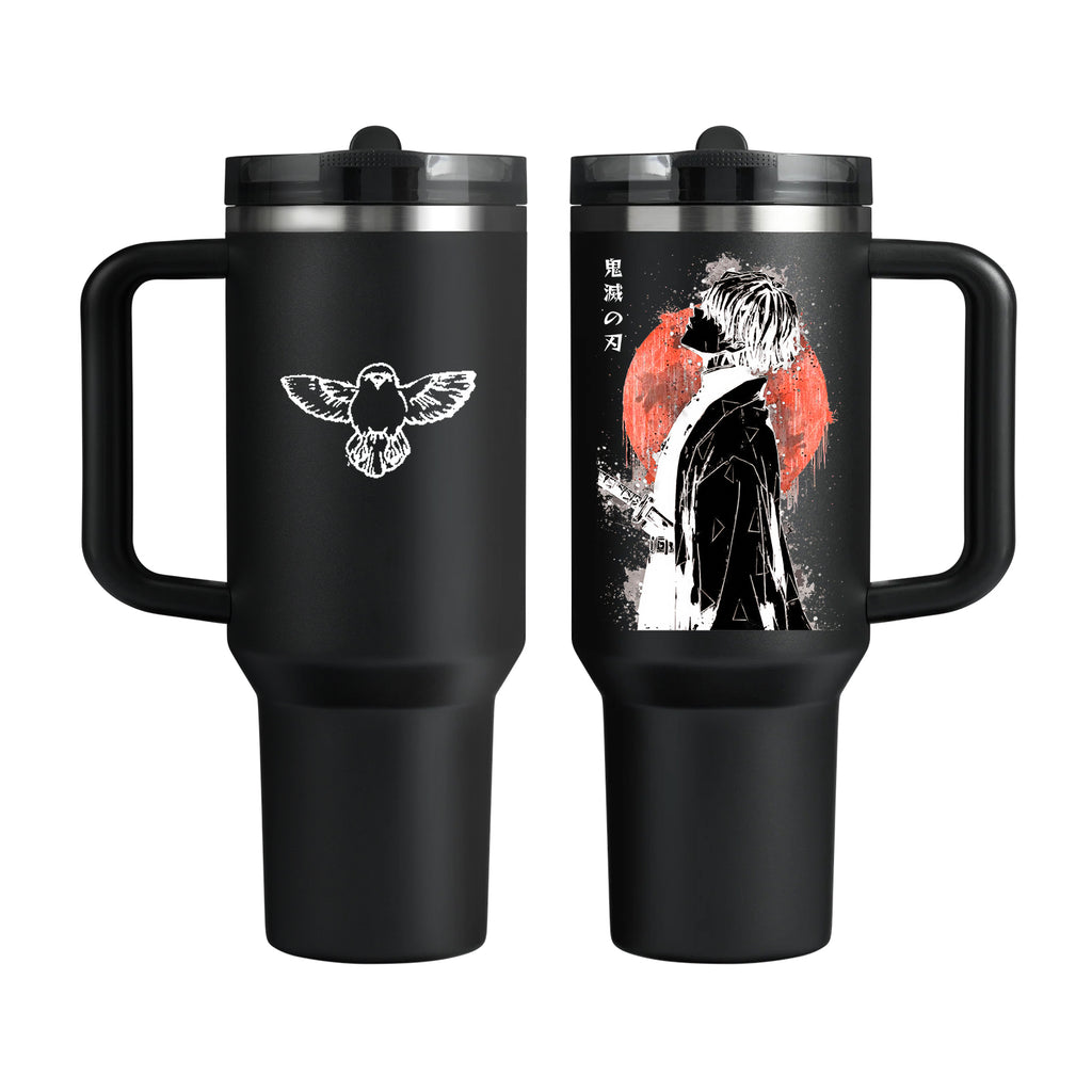 Vaso con popote abatible de Zenitsu, Demon Slayer