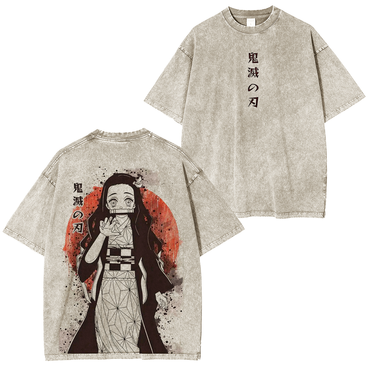 Demon Slayer Nezuko  Anime Unisex Washed T-Shirt