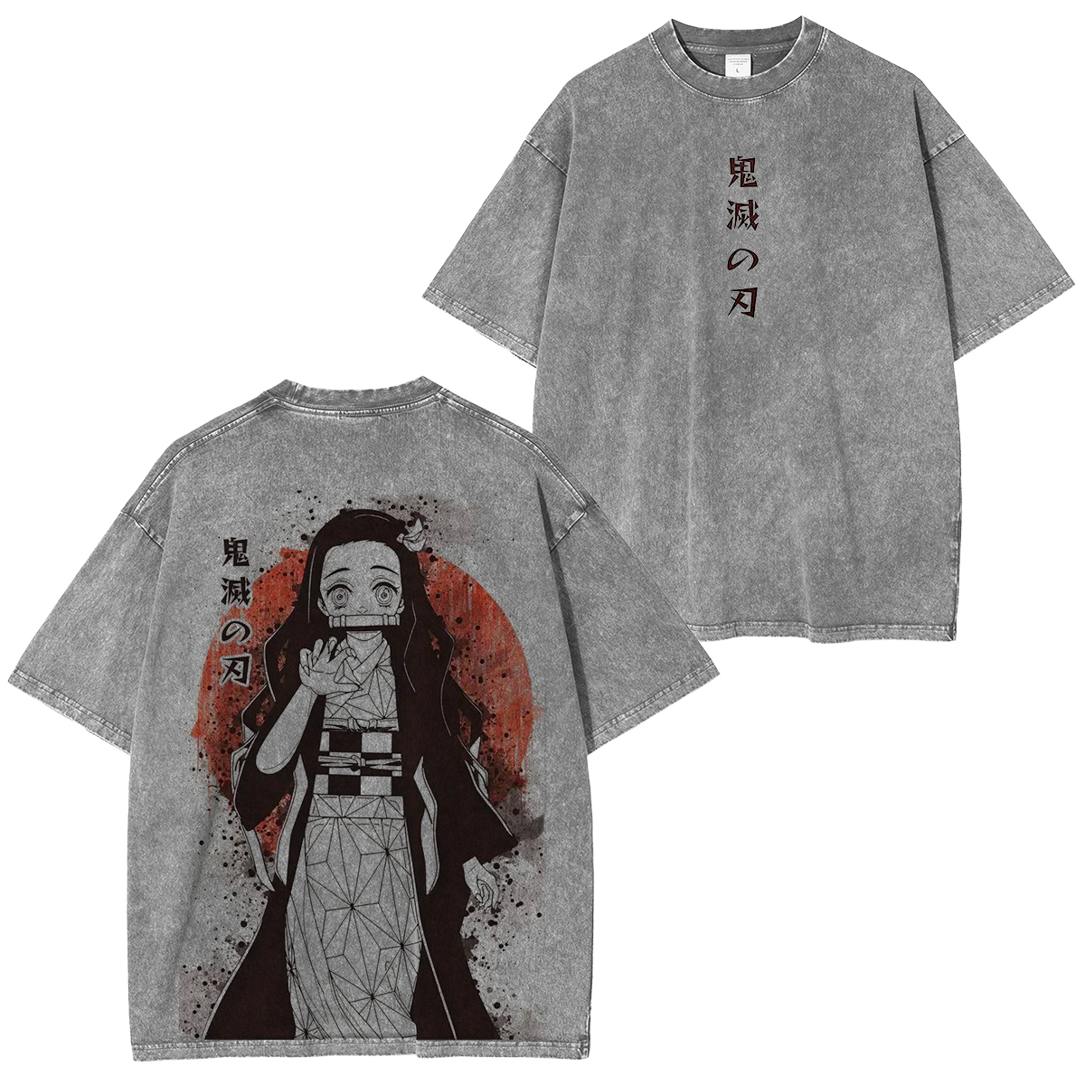 Demon Slayer Nezuko  Anime Unisex Washed T-Shirt