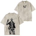 T-shirt délavé unisexe Sanji, Anime One Piece