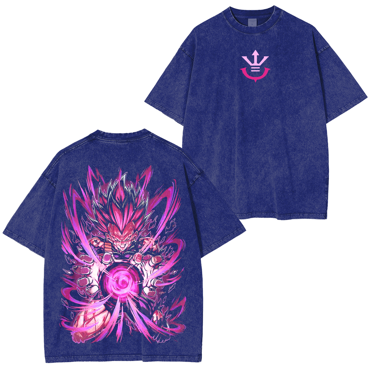 Vegeta Ego- Dragon Ball Super Retro Anime Unisex Washed T-Shirt