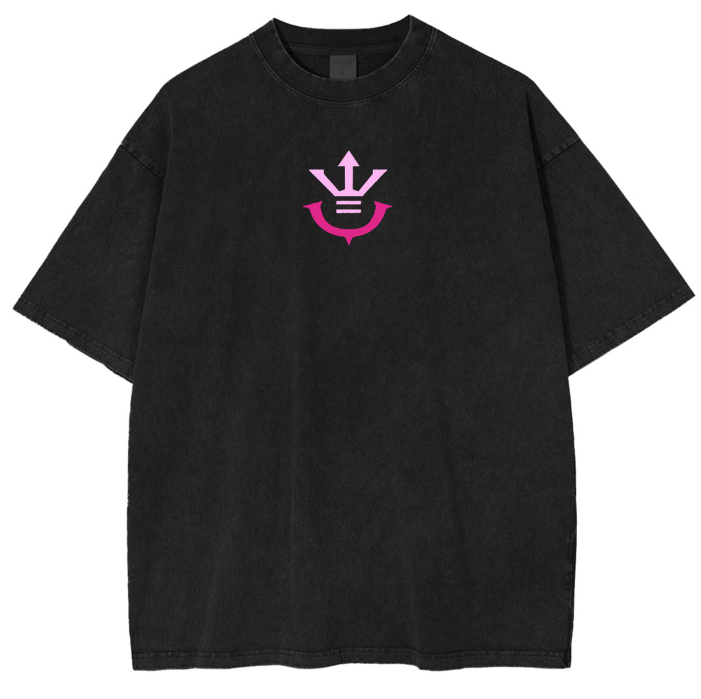 Camiseta unisex lavada de estilo retro de Dragon Ball Super - Vegeta Ego