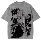 T-shirt unisexe One Piece Anime délavé