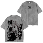 T-shirt unisexe One Piece Anime délavé
