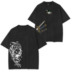 Roronoa Zoro,One Piece Anime Unisex Washed T-Shirt