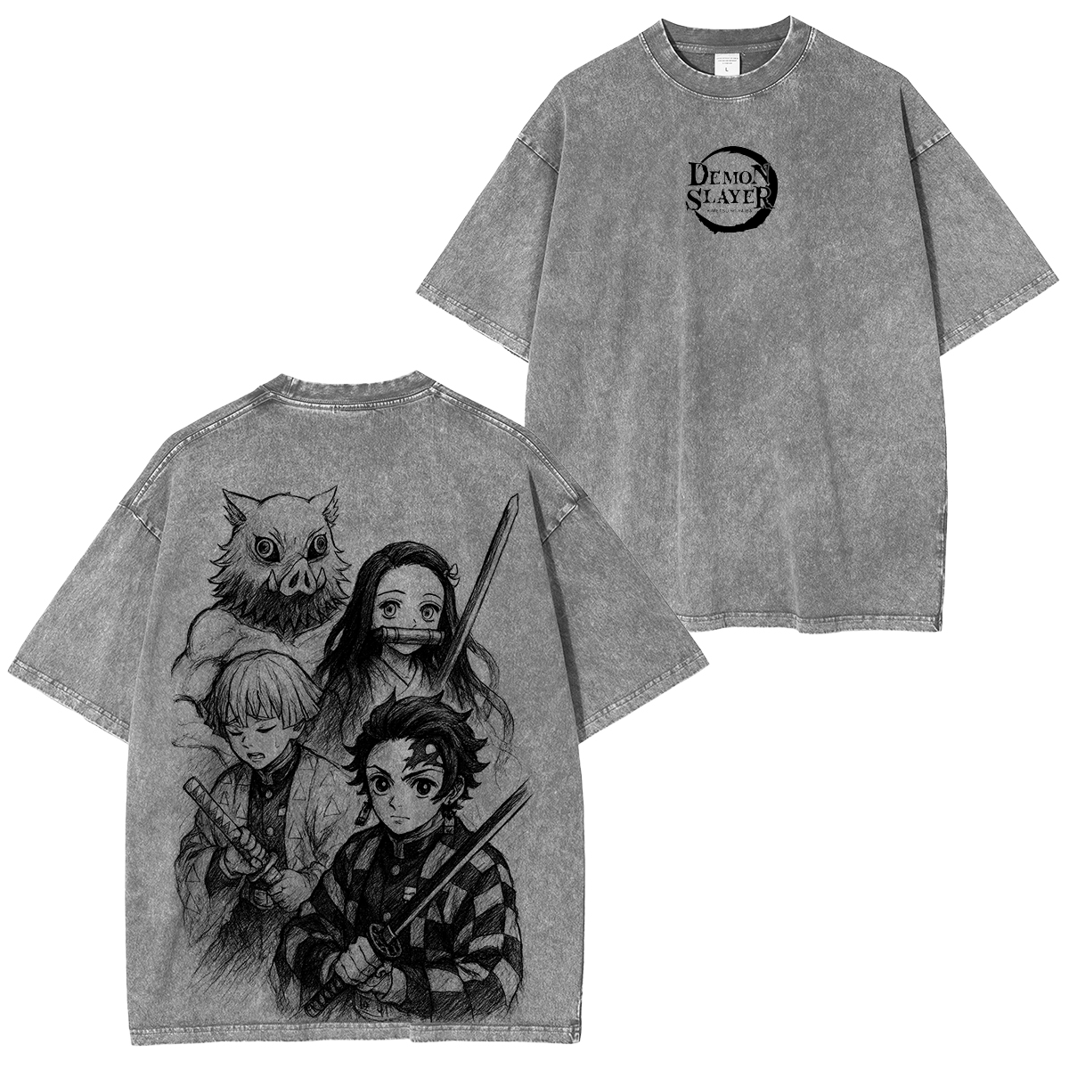 Demon slayer Anime Unisex Washed T-Shirt