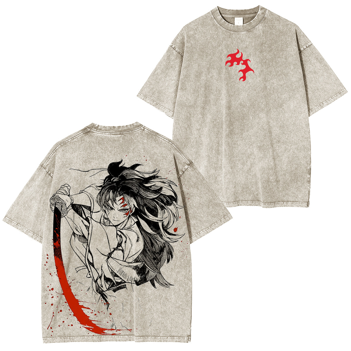 Yoriichi,Demon SlayerUnisex Washed T-Shirt