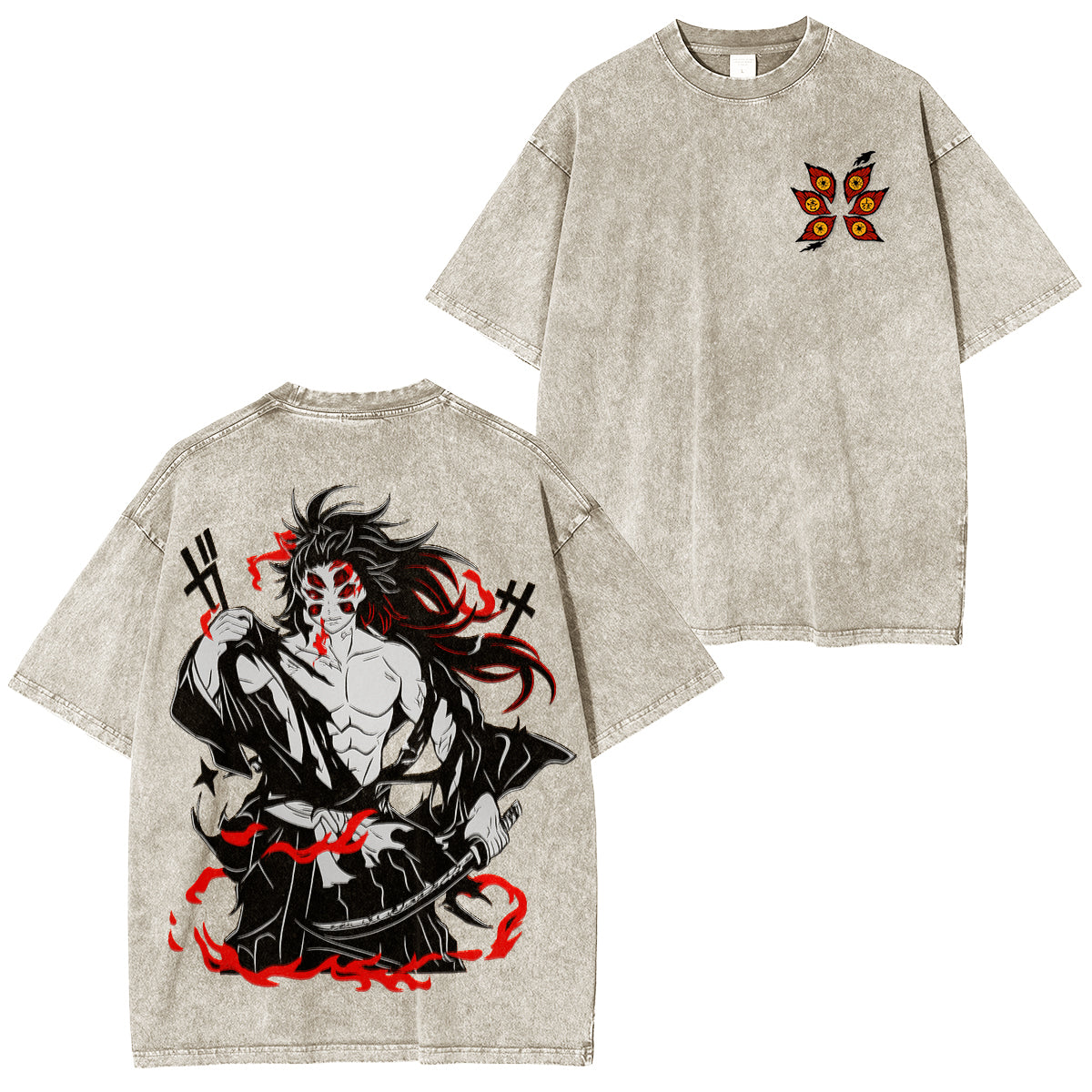 Uppermoon,Demon SlayerUnisex Washed T-Shirt