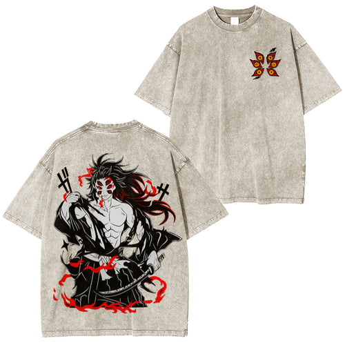 Uppermoon, camiseta lavada unisex de Demon Slayer