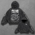 One Piece Classic Oversized Black Anime Hoodie