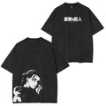 Camiseta unisex Eren Yeager Ataque a los Titanes desgastada