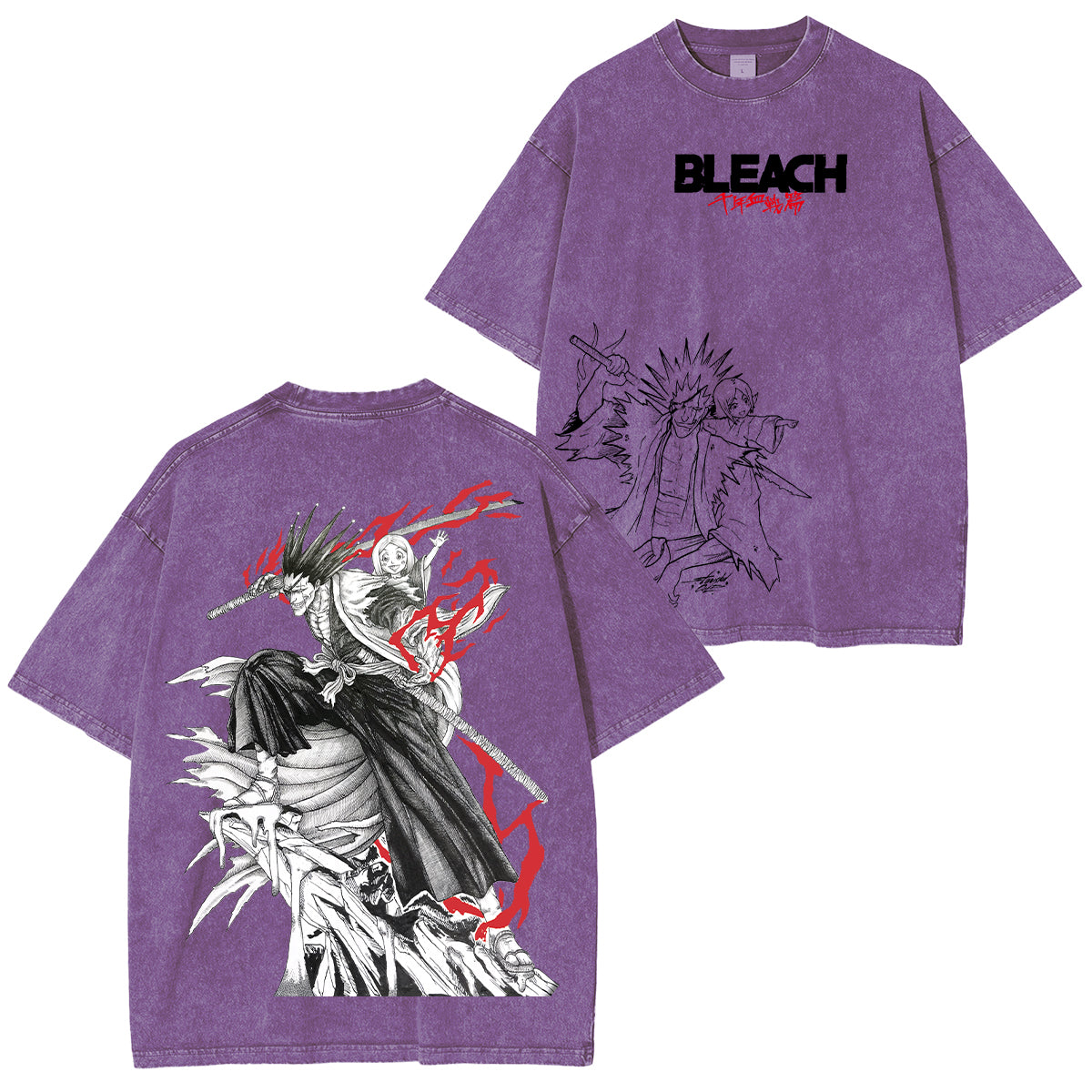 Kenpachi Zaraki Bleach Washed T-shirt/Crewneck/Hoodie