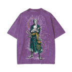Zoro One Piece Unisex Washed T-Shirt