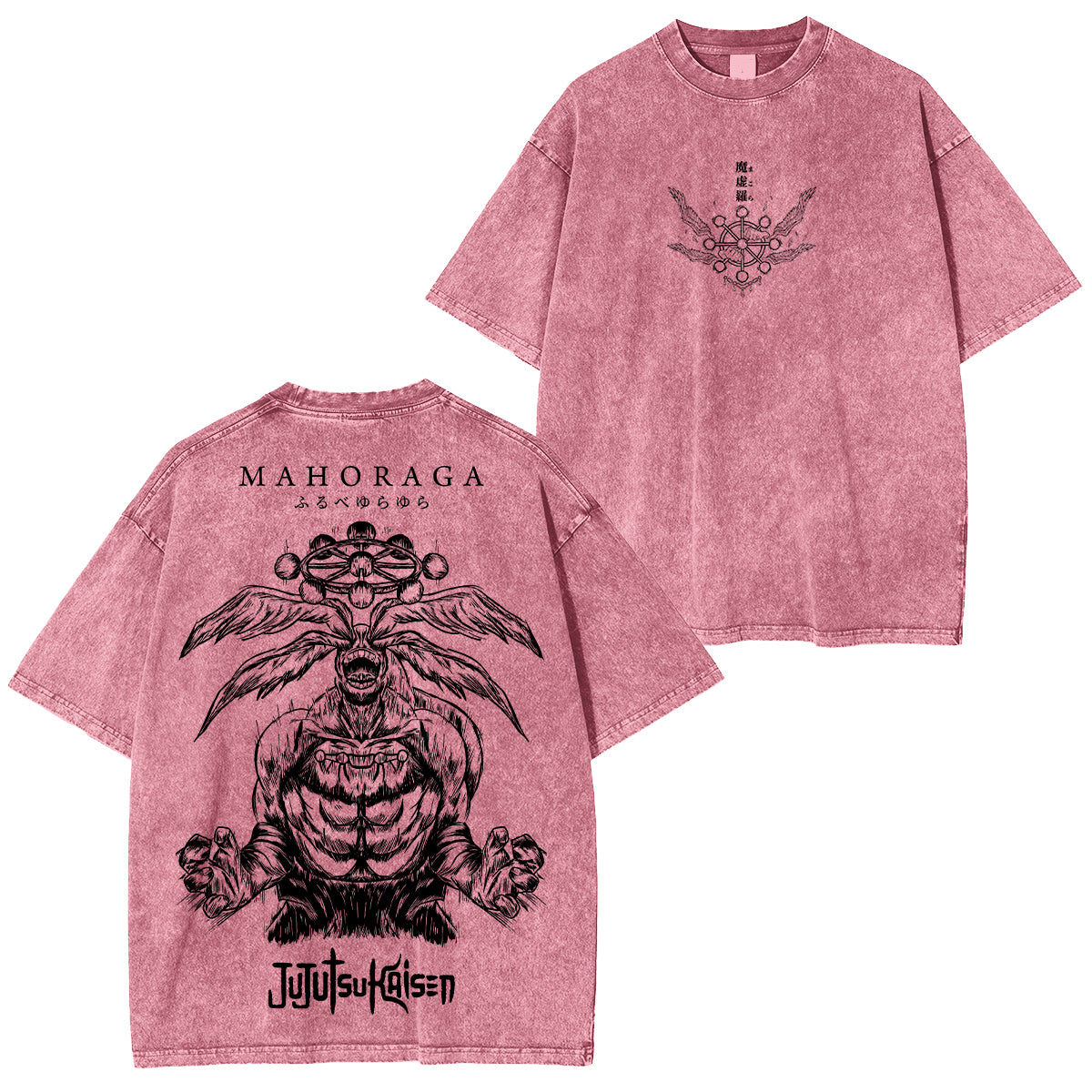 Mahoraga Jujutsu Kaisen Anime Unisex Washed T-Shirt/HOODIE