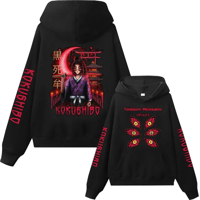 Sudadera con capucha de Kokushibo de Demon Slayer