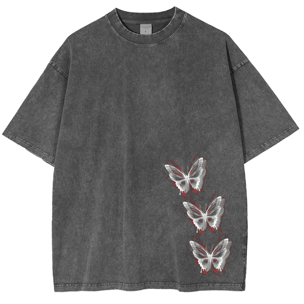 Camiseta Unisex Lavada Retro Vintage Anime Tokyo Ghoul Ken Kaneki
