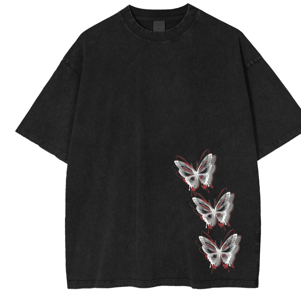 Camiseta Unisex Lavada Retro Vintage Anime Tokyo Ghoul Ken Kaneki