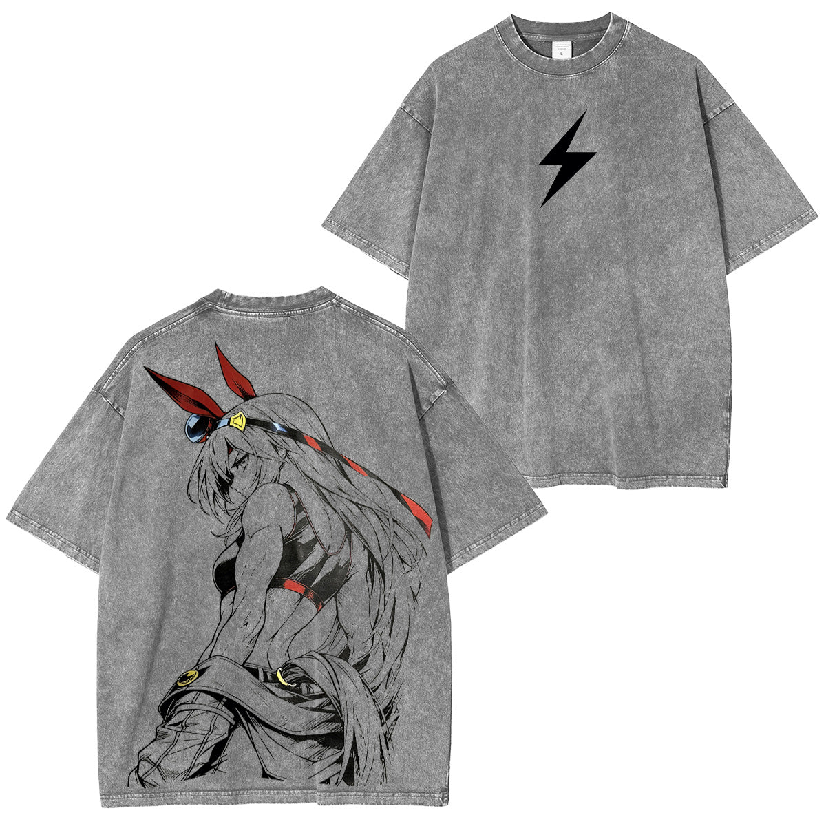 T-shirt/Sweat-shirt/Sweat à capuche délavé Umamusume
