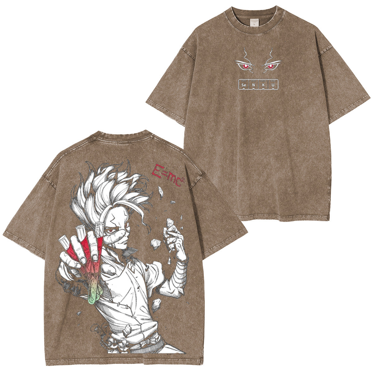 Senku Ishigami Dr. STONE T-shirt/Sweat-shirt/Sweat à capuche délavé