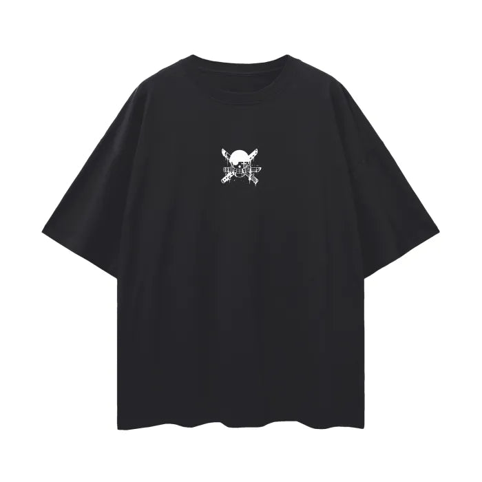 Pirate Hunter Graffiti Streetwear Shirt Black