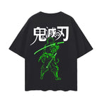 Camisa streetwear negra Hashira del Viento