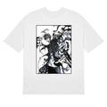 Solo Leveling Heroic Strike T-Shirt - Bold Monochrome Anime Design