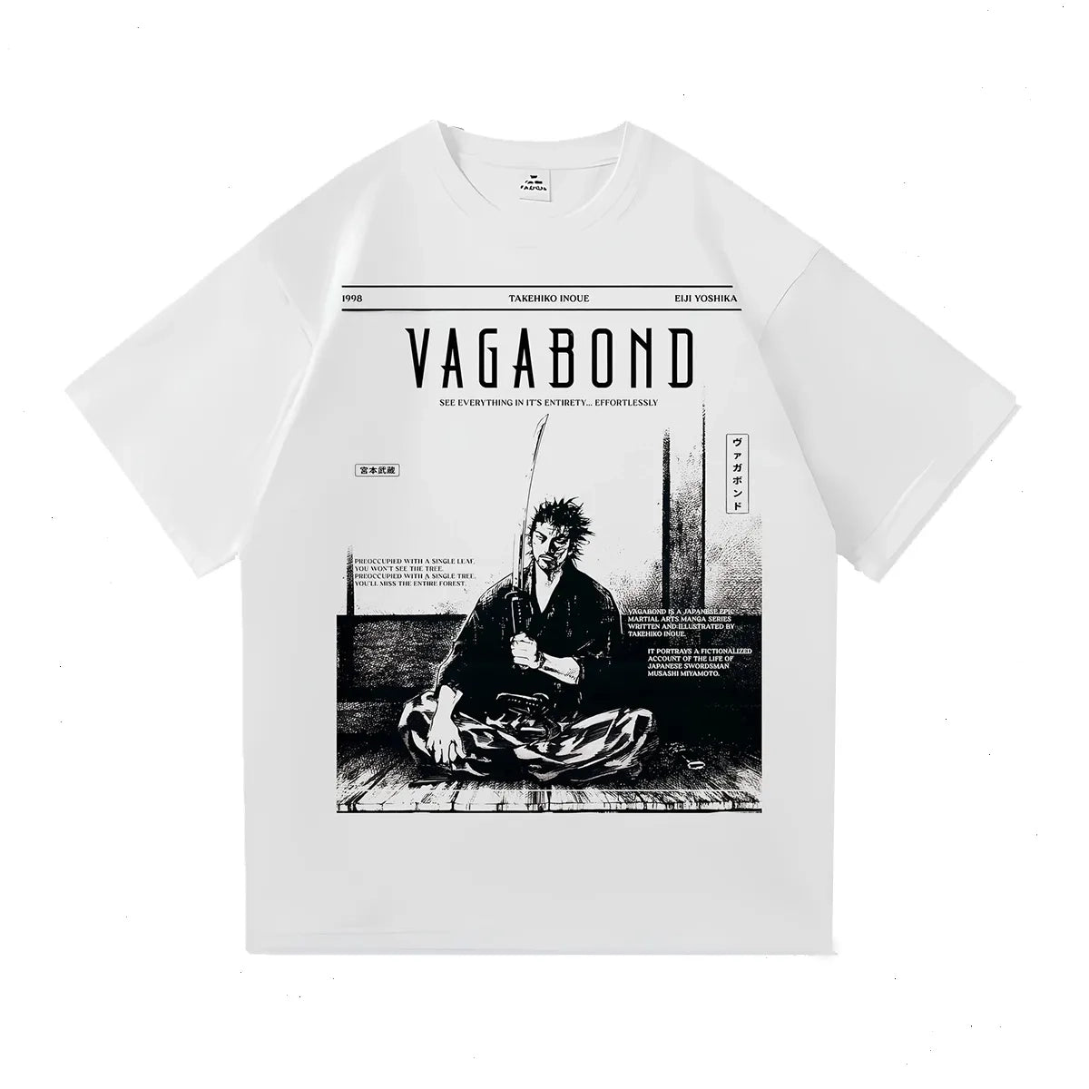 Camiseta de manga unisex con diseño vintage Vagabond