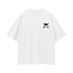 Camiseta Blanca Streetwear Pirate Hunter Graffiti 2.0