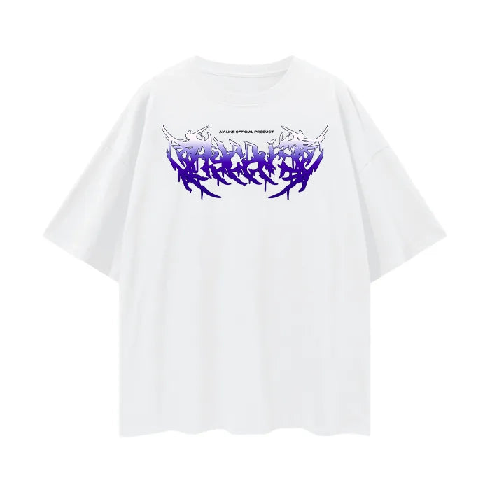 T-shirt streetwear blanc « Celui qui a tout laissé derrière lui »