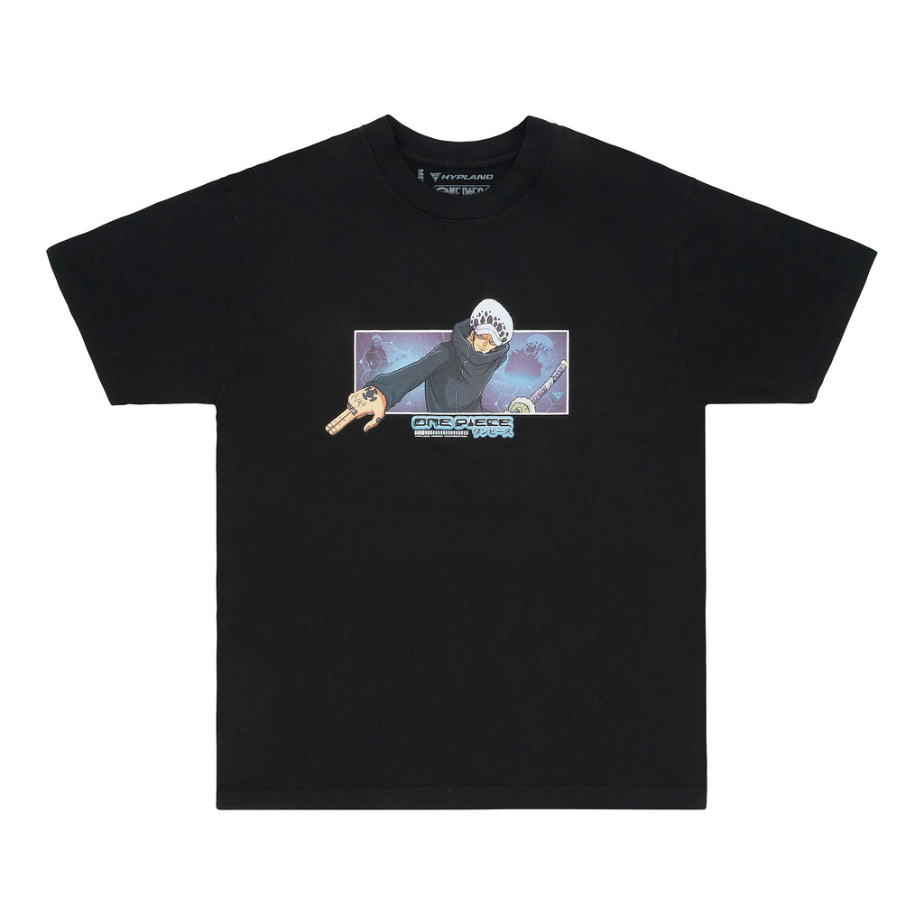 CAMISETA ONE PIECE LAW LOGOTIPO CAJA (NEGRA)