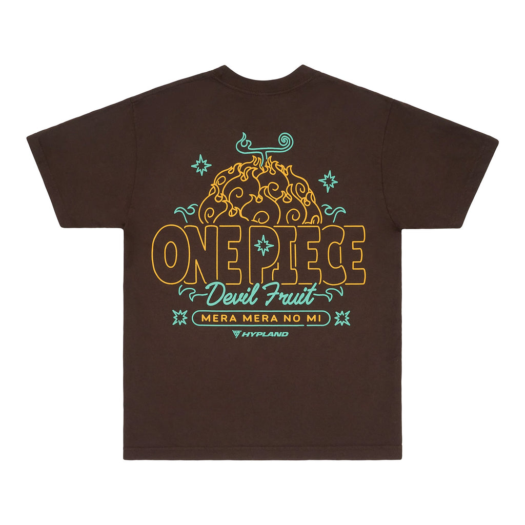 CAMISA NEÓN FLAMA ONE PIECE (CHOCOLATE)