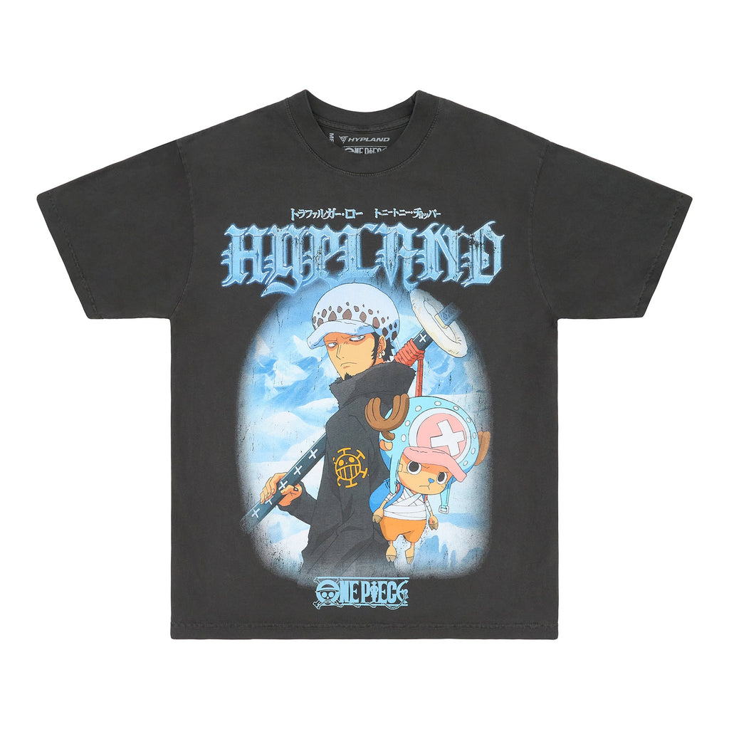 CAMISETA ONE PIECE ICE JUMBO PRINT (NEGRO VINTAGE)