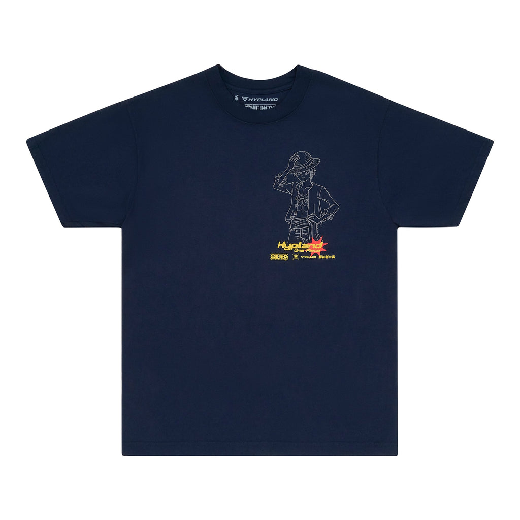 CHEMISE ONE PIECE LUFFY ROI DES PIRATES (BLEU MARINE)