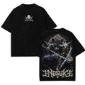 Demon Slayer Unisex Oversize Anime Manga Washed Heavyweight Cotton T-shirt