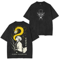 T-shirt délavé unisexe Zenitsu Agatsuma-Demon Slayer