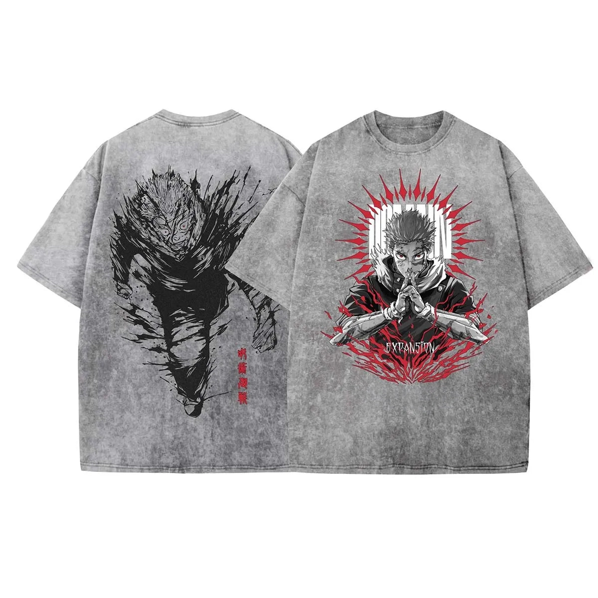 Itadori Sukuna Jujutsu Kaisen Vintage Oversize T-shirt