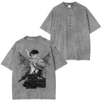 Levi Ackerman Attack on Titan Anime Unisex Washed T-Shirt