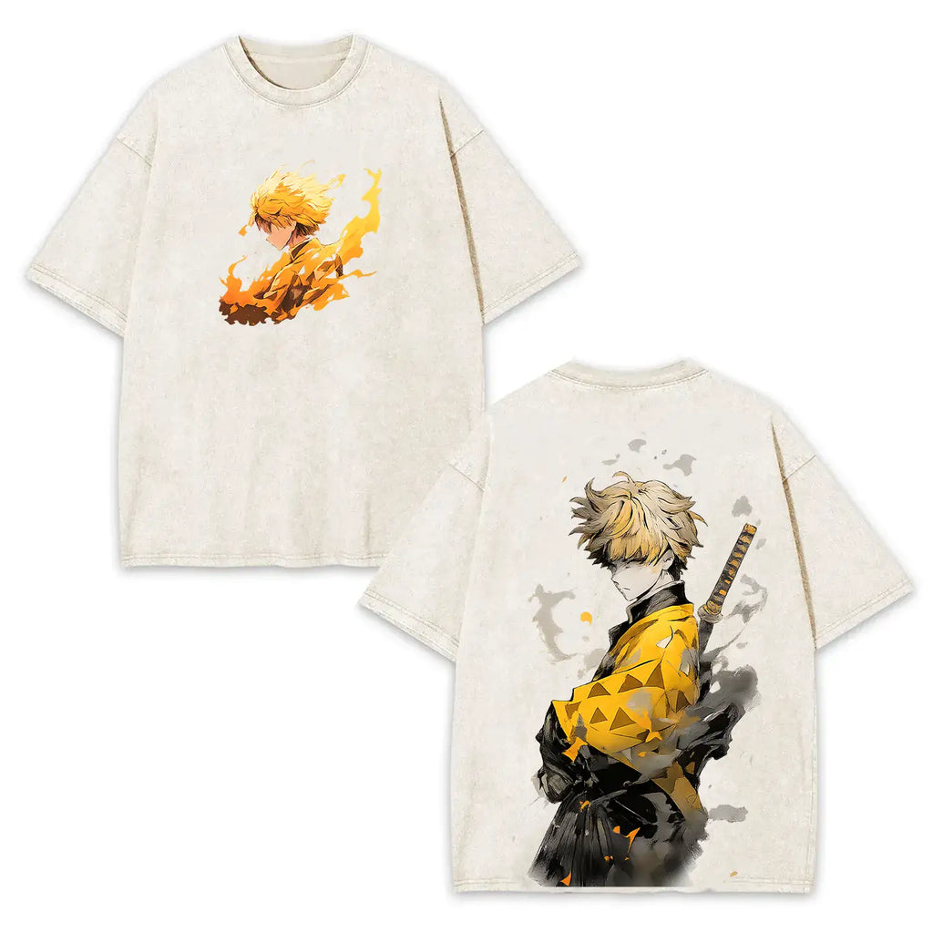 Hot Anime Zenitsu Agatsuma Demon Slayer T-Shirt