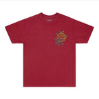 ONE PIECE NEON FLAME SHIRT (DARK RED)