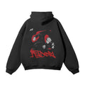 Sudadera con Capucha Negra de Estilo Urbano