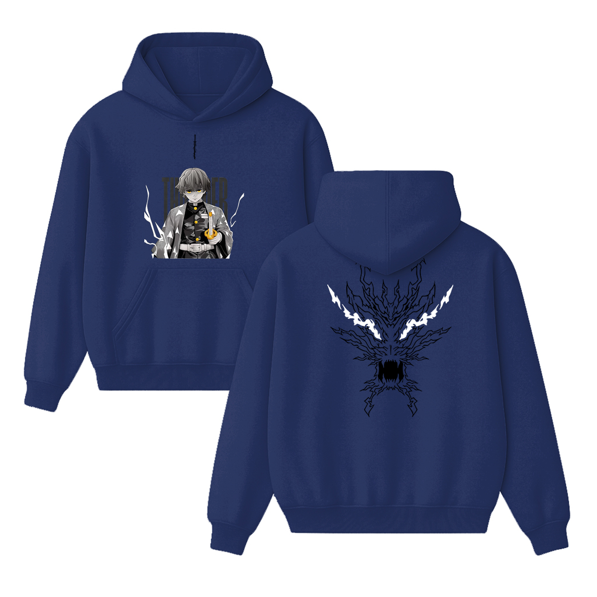 Sudadera con capucha unisex Zenitsu Demon Slayer Anime