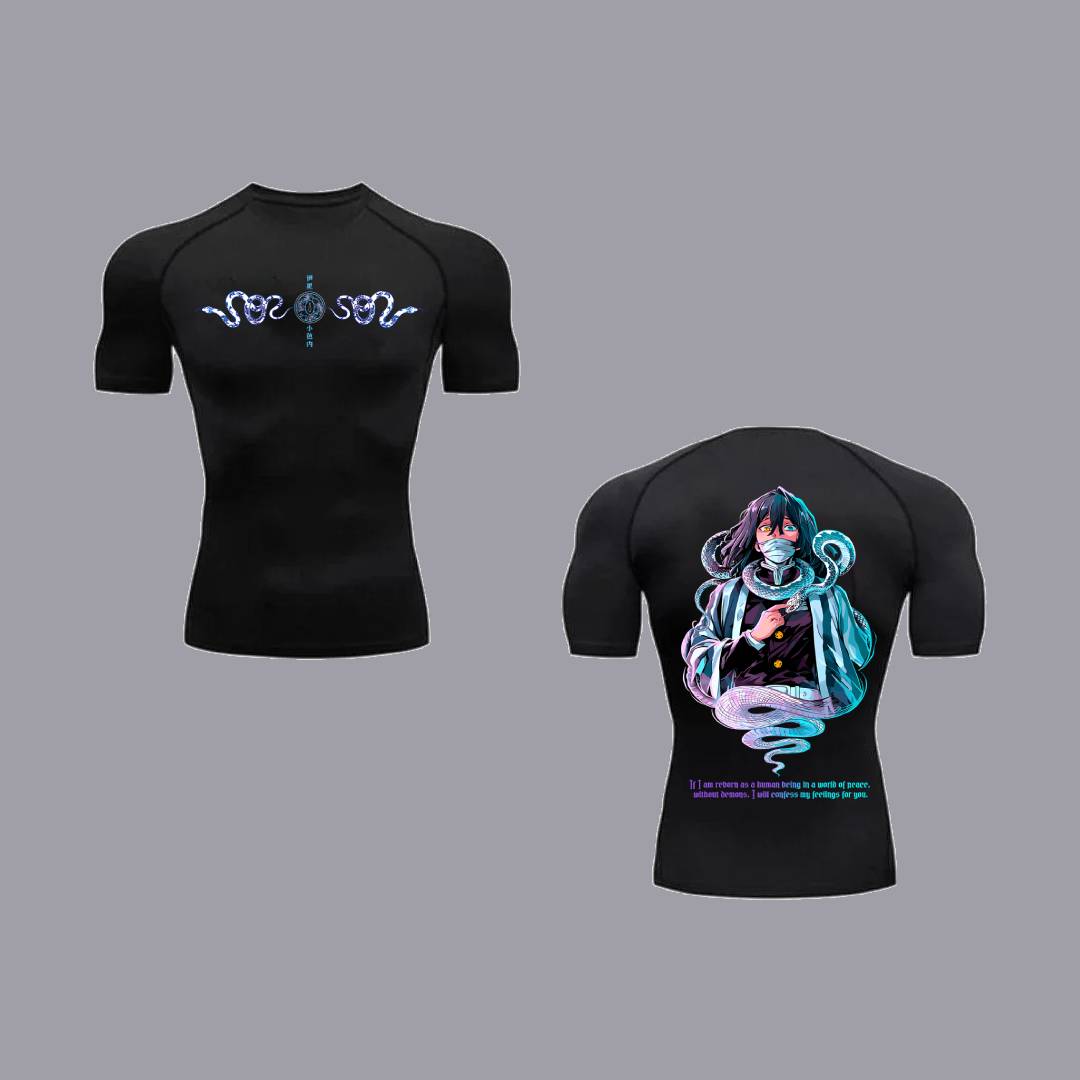 Camiseta de fitness de "Obanai lguro" de Demon Slayer