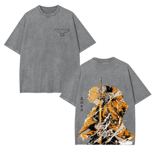 T-shirt unisexe anime Zenitsu Demon Slayer