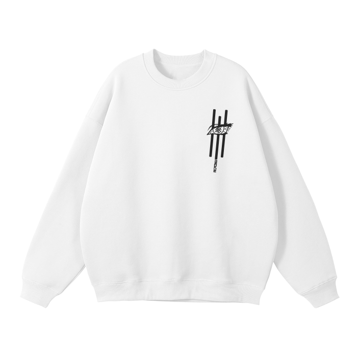 Sweat-shirt streetwear Demon Striker blanc