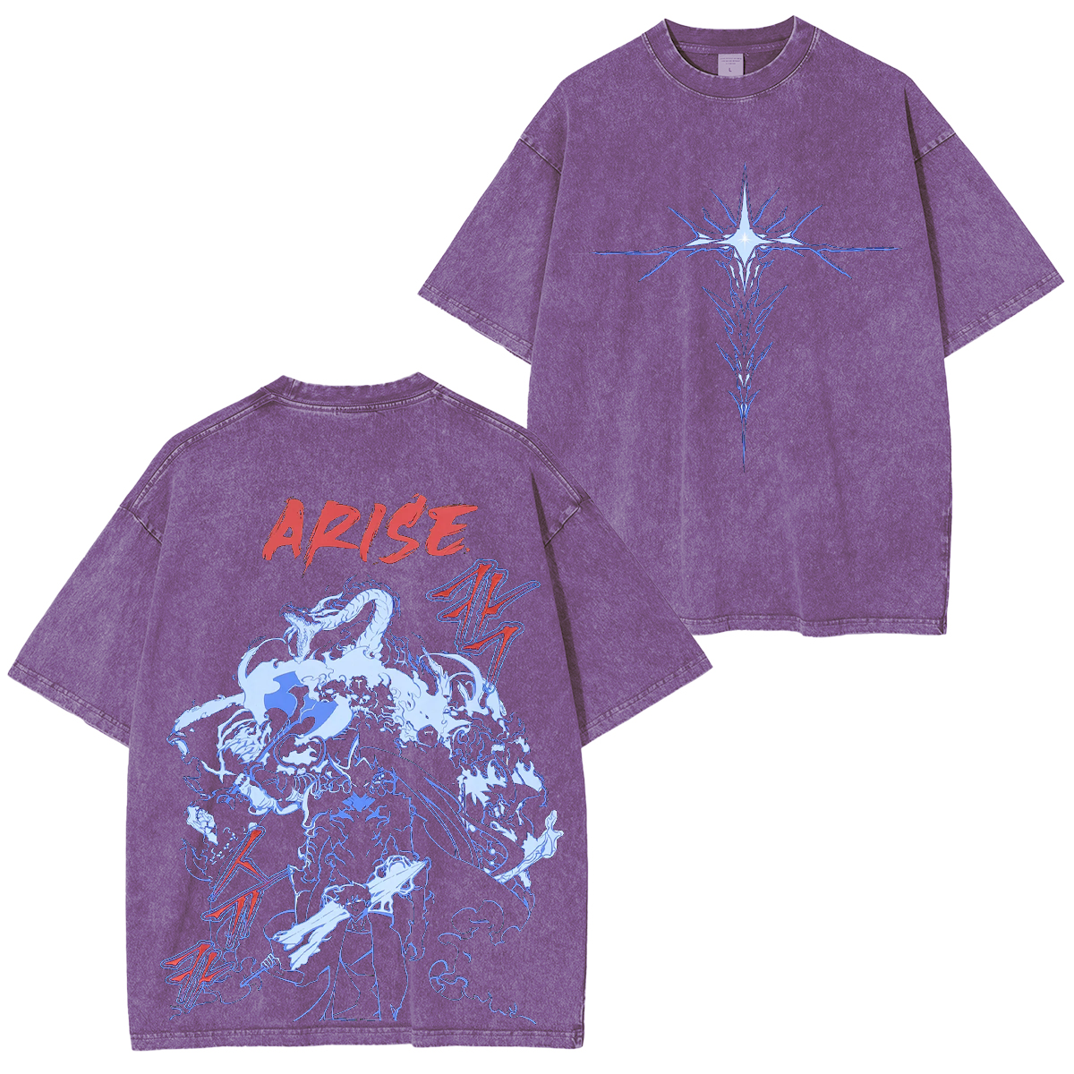 Sung Jin Woo, Solo Leveling Anime Unisex Camiseta Lavada