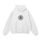 Sweat à capuche streetwear Y2K Serpent Impératrice blanc