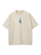 Camiseta lavada unisex de anime Demon Slayer