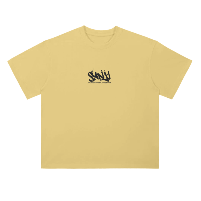 Black Leg Neon Streetwear Shirt Yellow